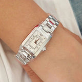 Emporio Armani Classic Diamonds Silver Dial Silver Steel Strap Watch For Women - AR3170 Authentic Buy Shop Now