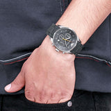 Emporio Armani Sportivo Chronograph Black Dial Black Strap Watch For Men - AR5858 Authentic Buy Shop Now