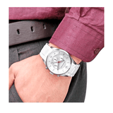 Emporio Armani Sport Chronograph White Dial White Silicone Strap Watch For Men - AR5859 Authentic Buy Shop Now