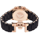 Emporio Armani Sportivo Black Dial Black Steel Strap Watch For Women - AR5906 Authentic Buy Shop Now