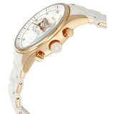 Emporio Armani Sportivo Silver Dial White Silicone Strap Watch For Women - AR5920 Authentic Buy Shop Now