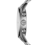 Emporio Armani Sportivo Chronograph Silver Dial Silver Steel Strap Watch For Men - AR5963 Authentic Buy Shop Now