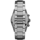 Emporio Armani Tazio Chronograph Black Dial Silver Steel Strap Watch for Men - AR5980 Authentic Buy Shop Now