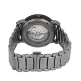Emporio Armani Meccanico Automatic Black Dial Black Steel Strap Watch For Men - AR60010 Authentic Buy Shop Now