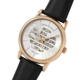 Emporio Armani Meccanico Skeleton Silver Dial Black Leather Strap Watch For Men - AR60031 Authentic Buy Shop Now