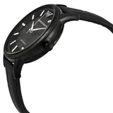 Emporio Armani Meccanico Automatic Black Dial Black Leather Strap Watch For Men - AR60042 Authentic Buy Shop Now