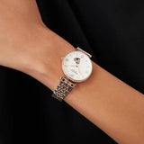 Emporio Armani Meccanico Automatic Mother of Pearl Dial Two Tone Steel Strap Watch For Women - AR60049 Authentic Buy Shop Now