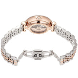 Emporio Armani Meccanico Automatic Mother of Pearl Dial Two Tone Steel Strap Watch For Women - AR60049 Authentic Buy Shop Now