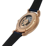 Emporio Armani Meccanico Automatic Blue Dial Blue Leather Strap Watch For Men - AR60050 Authentic Buy Shop Now