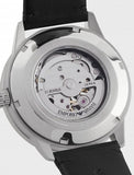 Emporio Armani Renato Chronograph Automatic Black Dial Black Leather Strap Watch For Men - AR60051 Authentic Buy Shop Now