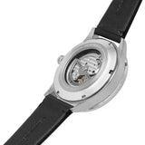 Emporio Armani Renato Chronograph Automatic Black Dial Black Leather Strap Watch For Men - AR60051 Authentic Buy Shop Now