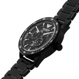 Emporio Armani Meccanico Automatic Black Dial Black Steel Strap Watch For Men - AR60054 Authentic Buy Shop Now