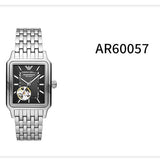 Emporio Armani Diego Automatic Black Dial Silver Steel Strap Watch For Men - AR60057 Authentic Buy Shop Now