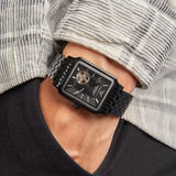 Emporio Armani Meccanico Black Dial Black Steel Strap Watch For Men - AR60058 Authentic Buy Shop Now