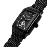 Emporio Armani Meccanico Black Dial Black Steel Strap Watch For Men - AR60058 Authentic Buy Shop Now