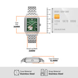Emporio Armani Meccanico Automatic Green Dial Silver Steel Strap Watch For Men - AR60067 Authentic Buy Shop Now