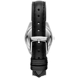 Emporio Armani Analog White Dial Black Leather Strap Watch For Women - AR6026 Authentic Buy Shop Now