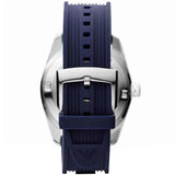 Emporio Armani Sportivo Chronograph Quartz Blue Dial Blue Rubber Strap Watch For Men - AR6045 Authentic Buy Shop Now