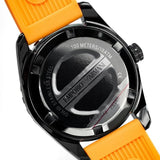 Emporio Armani Sportivo Quartz Black Dial Orange Rubber Strap Watch For Men - AR6046 Authentic Buy Shop Now