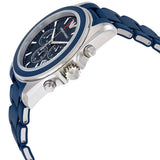Emporio Armani Sigma Chronograph Blue Dial Blue Silicone Strap Watch for Men - AR6068 Authentic Buy Shop Now