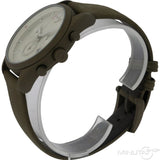 Emporio Armani Sportivo Chronograph Silver Dial Brown Leather Strap Watch For Men - AR6076 Authentic Buy Shop Now