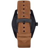 Emporio Armani Sportivo Analog Brown Dial Brown Leather Strap Watch For Men - AR6080 Authentic Buy Shop Now