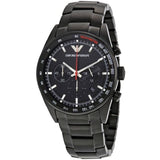 Emporio Armani Sigma Chronograph Black Dial Black Steel Strap Watch for Men - AR6094 Authentic Buy Shop Now