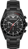 Emporio Armani Sigma Chronograph Black Dial Black Steel Strap Watch for Men - AR6094 Authentic Buy Shop Now