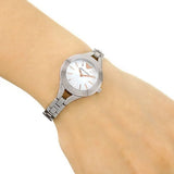 Emporio Armani Chiara Mother of Pearl Dial Silver Steel Strap Watch for Women - AR7425 Authentic Buy Shop Now