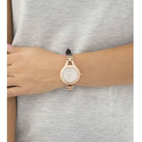 Emporio Armani Chiara Silver Dial Brown Leather Strap Watch for Women - AR7431 Authentic Buy Shop Now