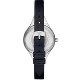 Emporio Armani Chiara Two Tone Dial Black Leahter Strap Watch for Women - AR7436 Authentic Buy Shop Now