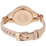 Emporio Armani Chiara Quartz Crystals White Dial Rose Gold Leather Strap Watch For Women - AR7437 Authentic Buy Shop Now
