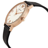 Emporio Armani Kappa Quartz White Dial Black Leather Strap Watch For Men - AR80015 Authentic Buy Shop Now