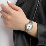 Emporio Armani Interchangeable Analog Mother of Pearl Dial Silver Steel Strap Watch For Women - AR80020 Authentic Buy Shop Now