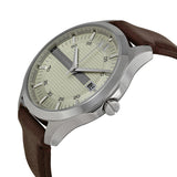 Armani Exchange Whitman Silver Dial Brown Leather Strap Watch For Men - AX2100 Authentic Buy Shop Now