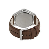 Armani Exchange Whitman Silver Dial Brown Leather Strap Watch For Men - AX2100 Authentic Buy Shop Now