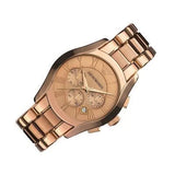 Emporio Armani Valente Chronograph Rose Gold Dial Rose Gold Steel Strap Watch For Men - AR0365 Authentic Buy Shop Now