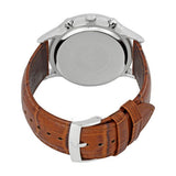 Emporio Armani Renato Chronograph Green Dial Brown Leather Strap Watch For Men - AR2493 Authentic Buy Shop Now