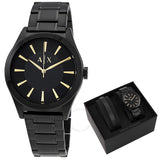 Armani Exchange Nico Analog Black Dial Black Steel Strap Watch For Men - AX7102 Authentic Buy Shop Now