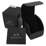 Armani Exchange Outerbanks Chronograph Black Dial Black Silicone Strap Watch For Men - AX1343 Authentic Buy Shop Now
