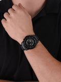 Emporio Armani Meccanico Automatic Black Dial Black Steel Strap Watch For Men - AR60054 Authentic Buy Shop Now