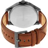 Armani Exchange Hampton Chronograph Grey Dial Brown Leather Strap Watch For Men - AX2414 Authentic Buy Shop Now