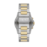 Armani Exchange Nico Analog Black Dial Two Tone Steel Strap Watch For Men - AX2336 Authentic Buy Shop Now