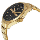 Armani Exchange Hampton Chronograph Black Dial Gold Steel Strap Watch For Men - AX2122 Authentic Buy Shop Now