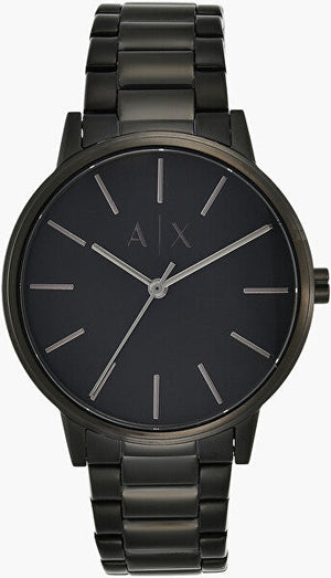 Armani Exchange Cayde Analog Black Dial Black Steel Strap Watch For Men - AX2701 Authentic Buy Shop Now