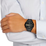 Armani Exchange Hampton Chronograph Black Dial Black Steel Strap Watch For Men - AX2164 Authentic Buy Shop Now