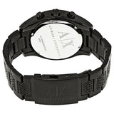 Armani Exchange Chronograph Black Dial Black Steel Strap Watch For Men - AX1605 Authentic Buy Shop Now
