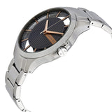 Armani Exchange Hampton Chronograph Skeleton Black Dial Silver Steel Strap Watch For Men - AX2199 Authentic Buy Shop Now