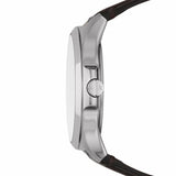 Armani Exchange Whitman Silver Dial Brown Leather Strap Watch For Men - AX2100 Authentic Buy Shop Now
