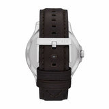 Armani Exchange Whitman Silver Dial Brown Leather Strap Watch For Men - AX2100 Authentic Buy Shop Now